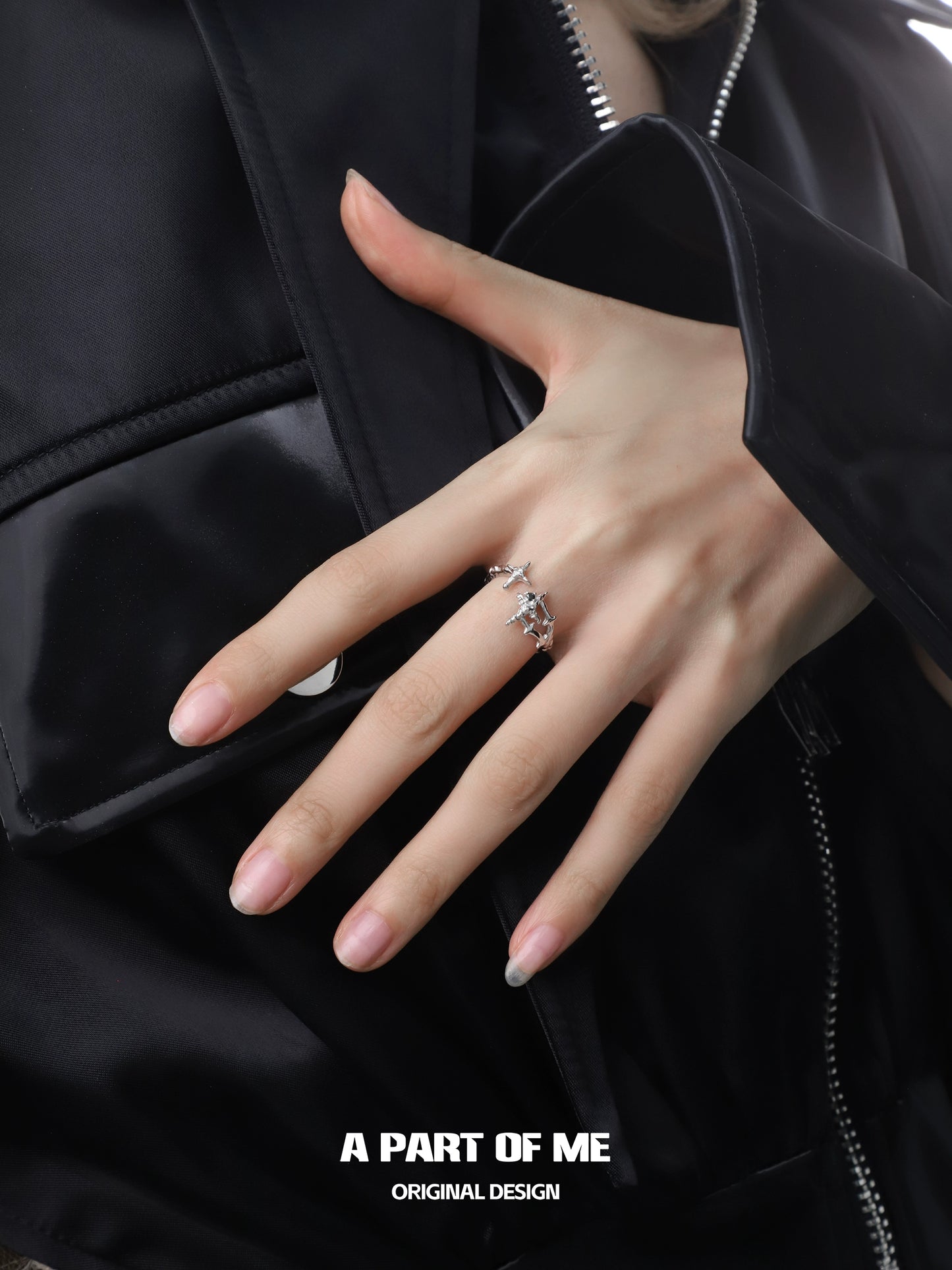 Black & White Starlight Rings