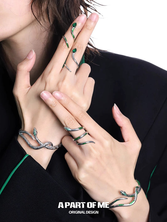 Slytherin Green Snake Bracelet