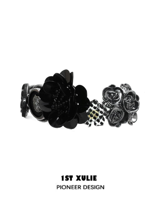 Gothic Taboo Rose Cyberpunk Bracelet