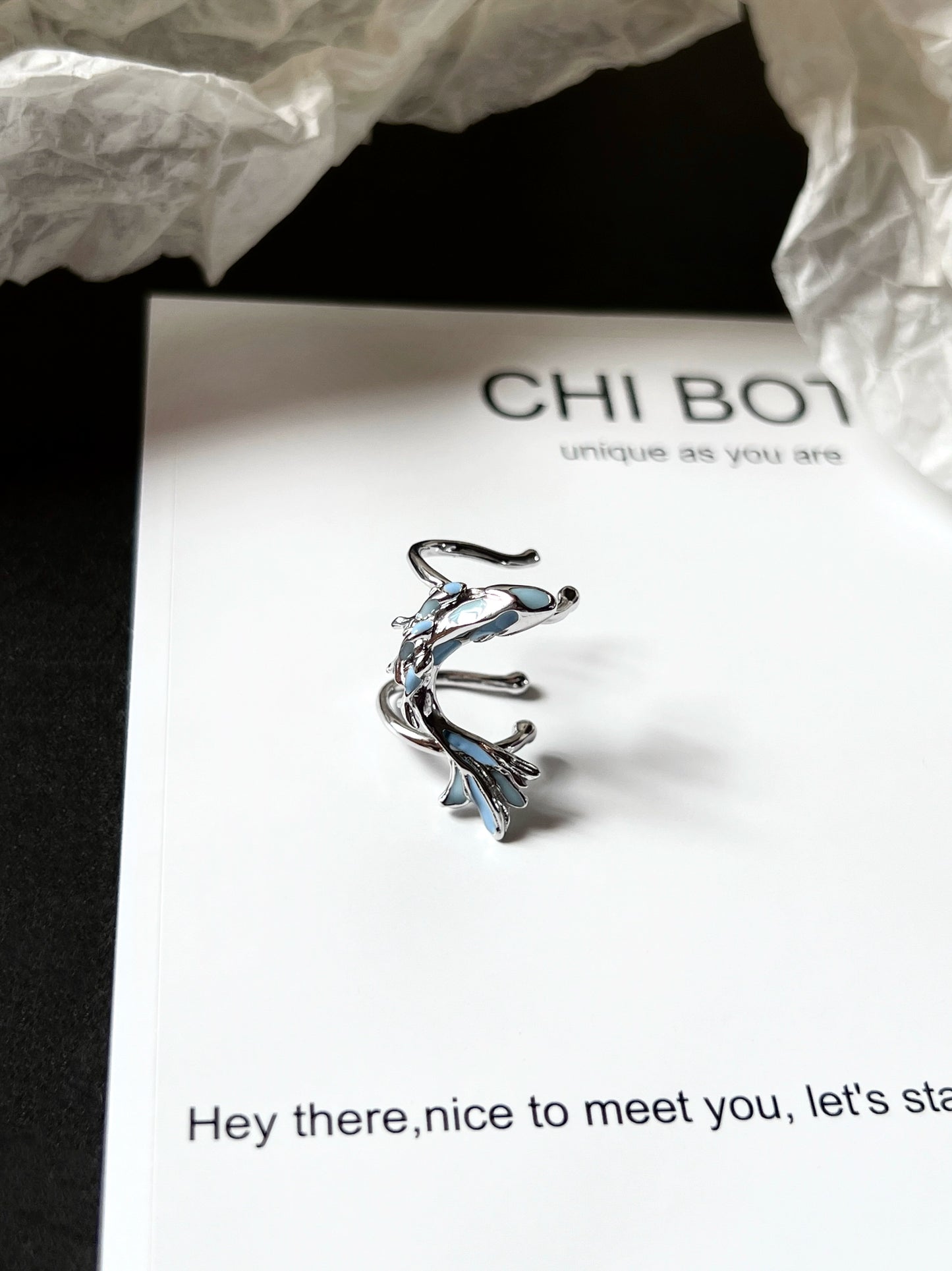 "Language of the Tides" Fish Ear Cuffs