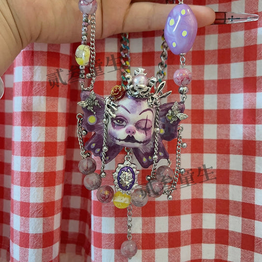 Necklaces-Ersan Tongsheng Original Handmade Necklace Female Niche Design High Sense Sweet Cool Spice Girl Clavicle Chain New