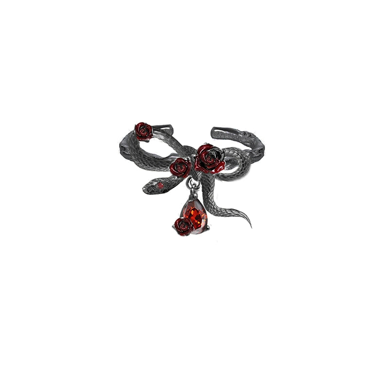 Rose & Snake Dance Ring