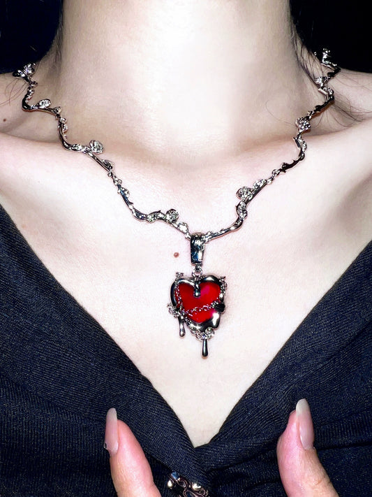 "Hell Heart" Zircon Necklace
