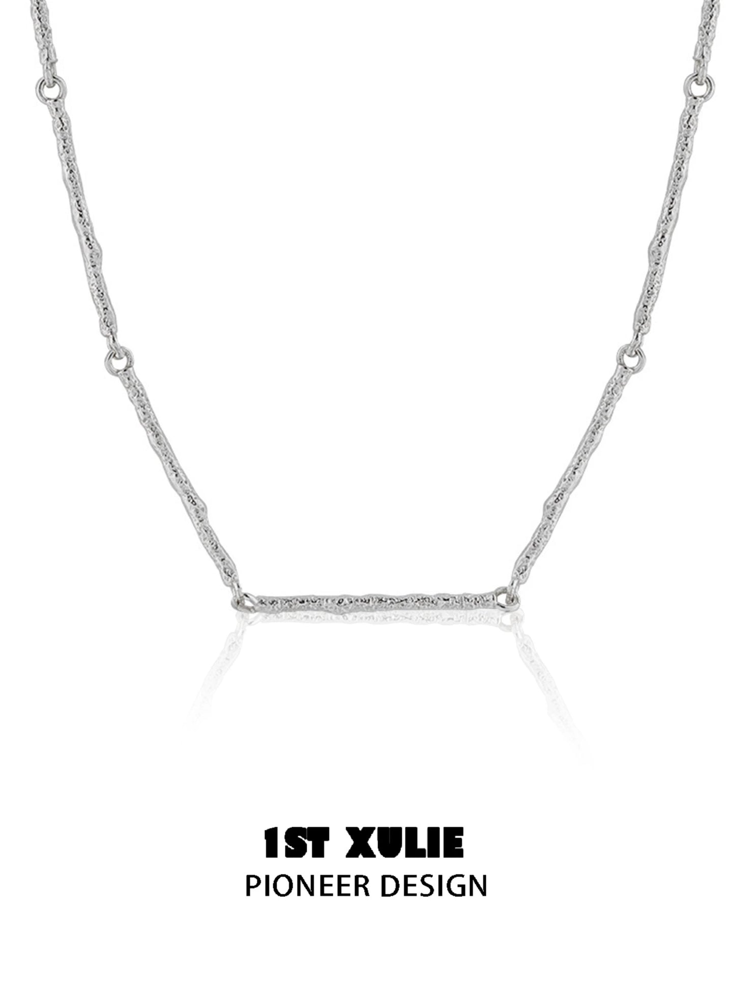 Minimalist Bamboo Segment Necklace
