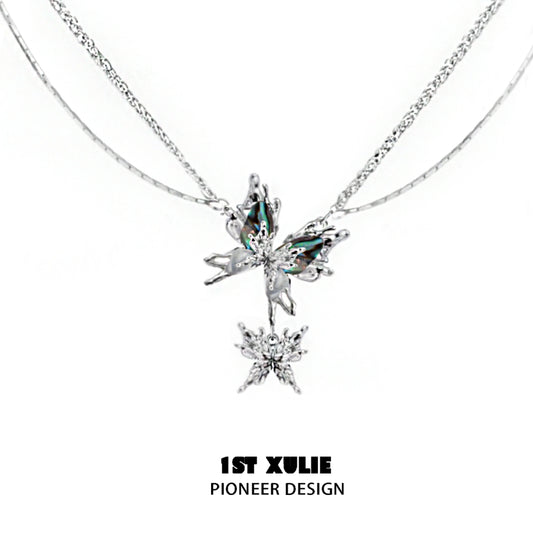 Y2K Celestial Butterfly Necklace