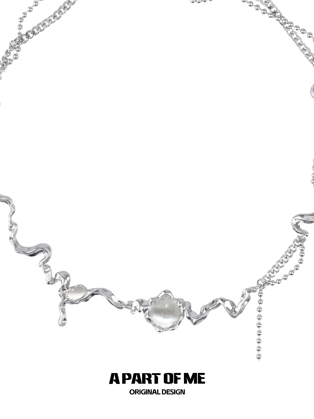 White Moonlight Opal Necklace