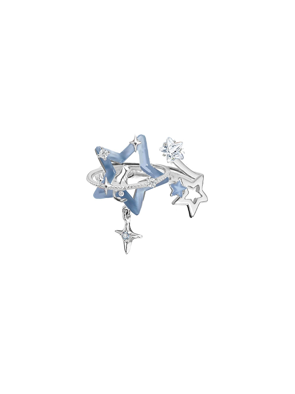 Azure Star Glow Ring