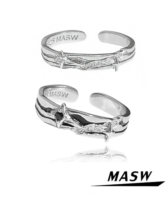 Brilliant Starry Couple Rings