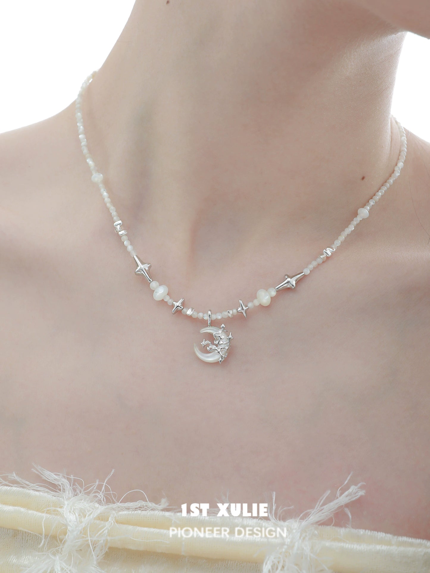 Moonlight Beaded Clavicle Chain
