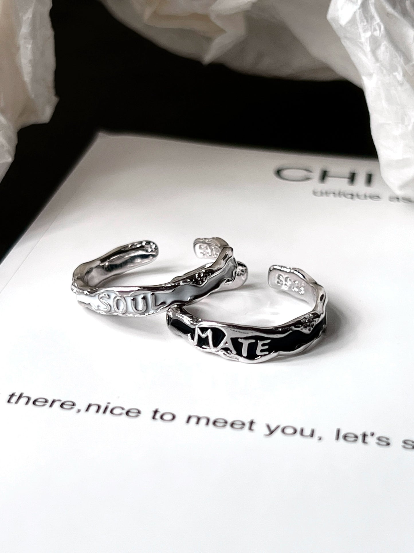 "Soulmate Soul" Couple Ring