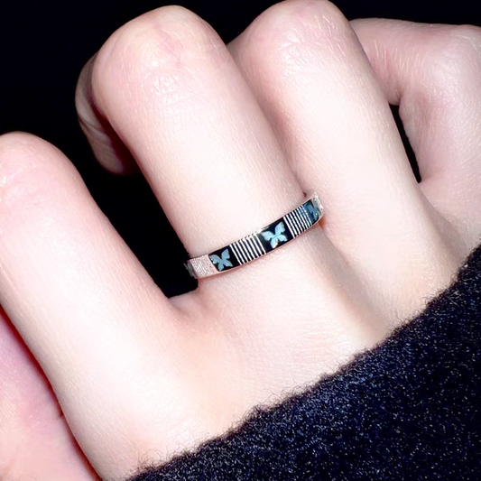 "Glacier Butterfly" Minimalism Ring