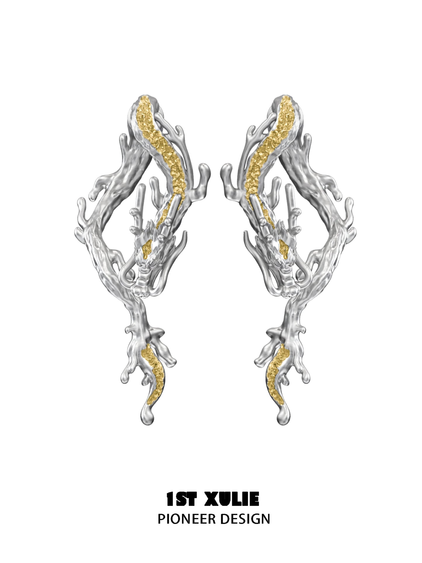 Gold Dragon Legacy Stud Earrings