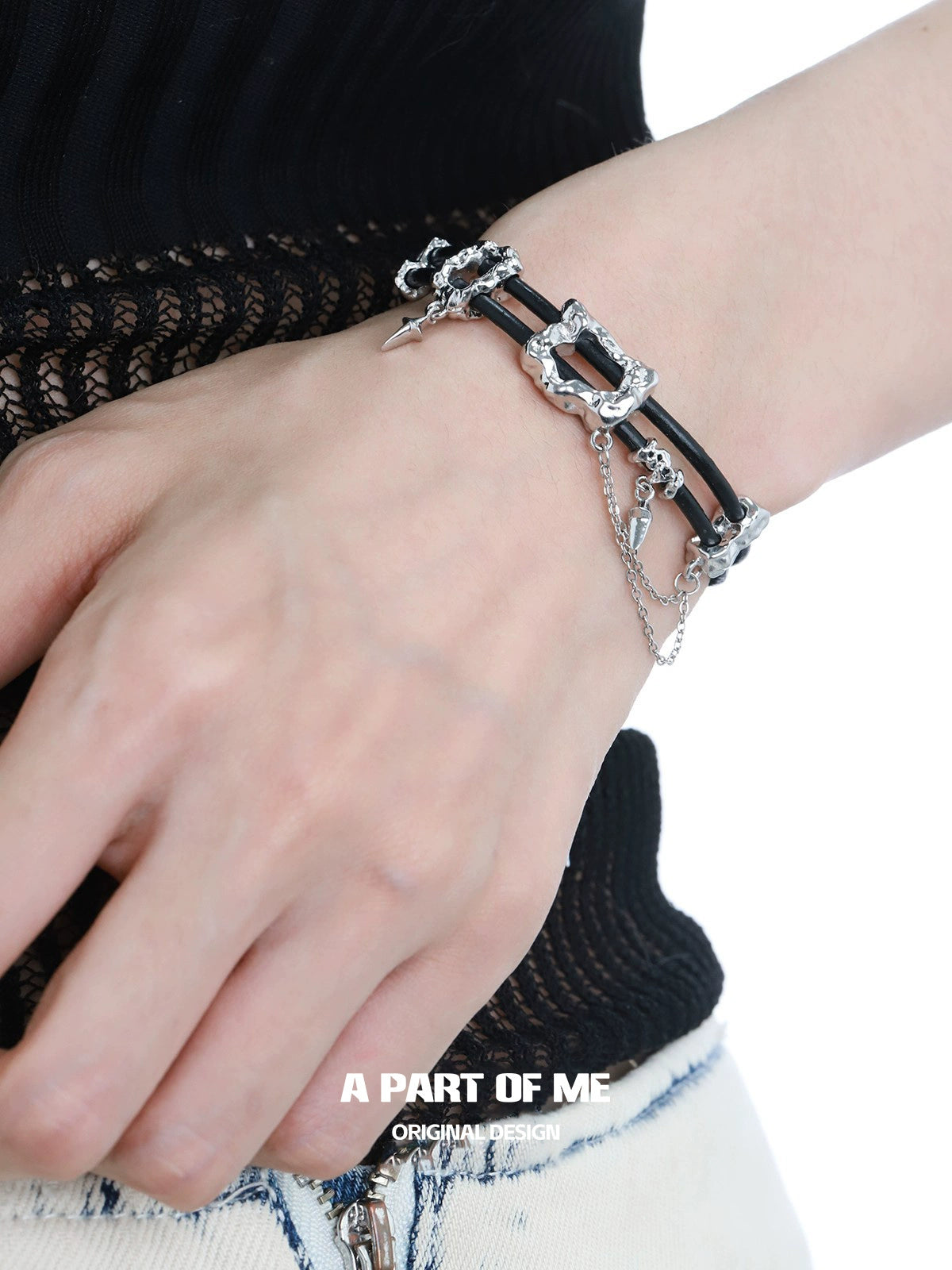 Dark Matter Leather Bracelet