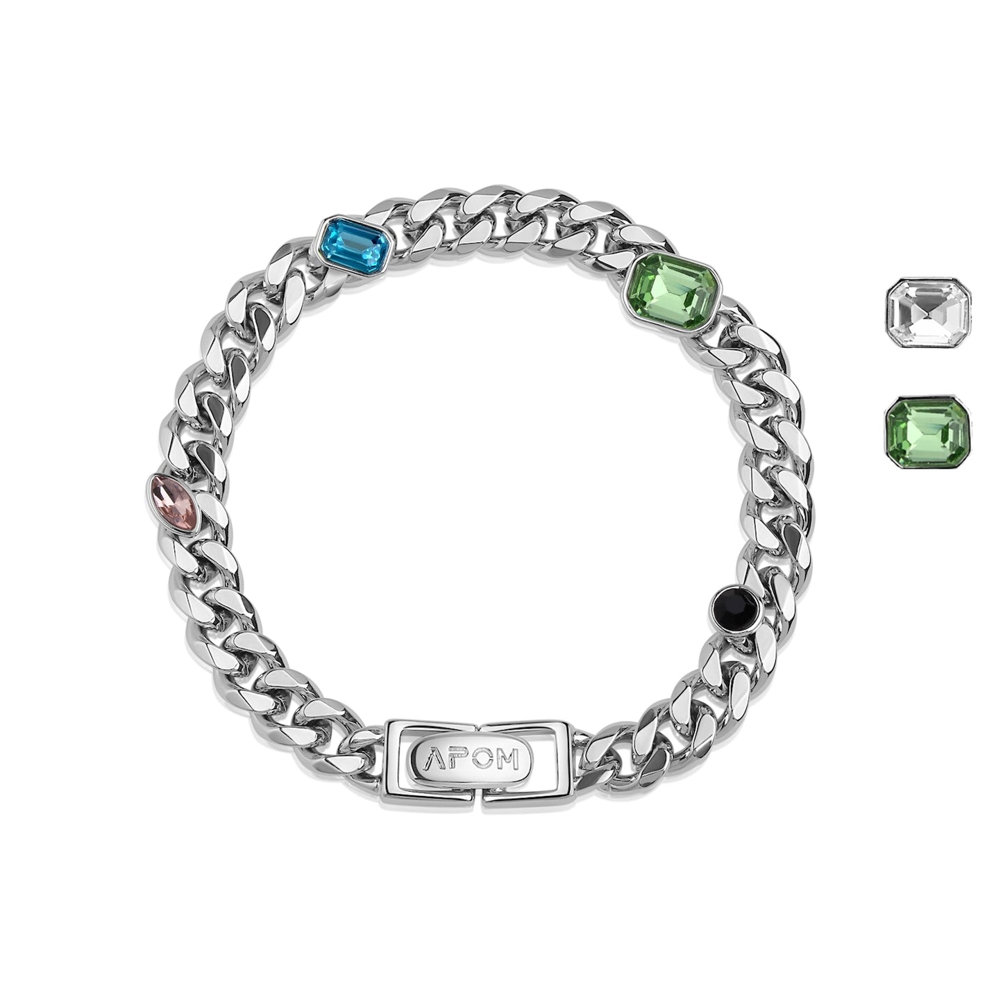 Hip Hop Gem Cuban Bracelet