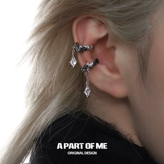 Crow Tear Gothic Ear Cuffs