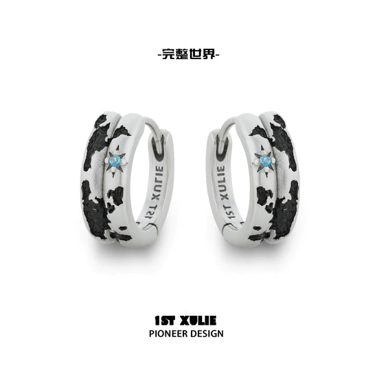 Y2K Dark Planetary Earrings