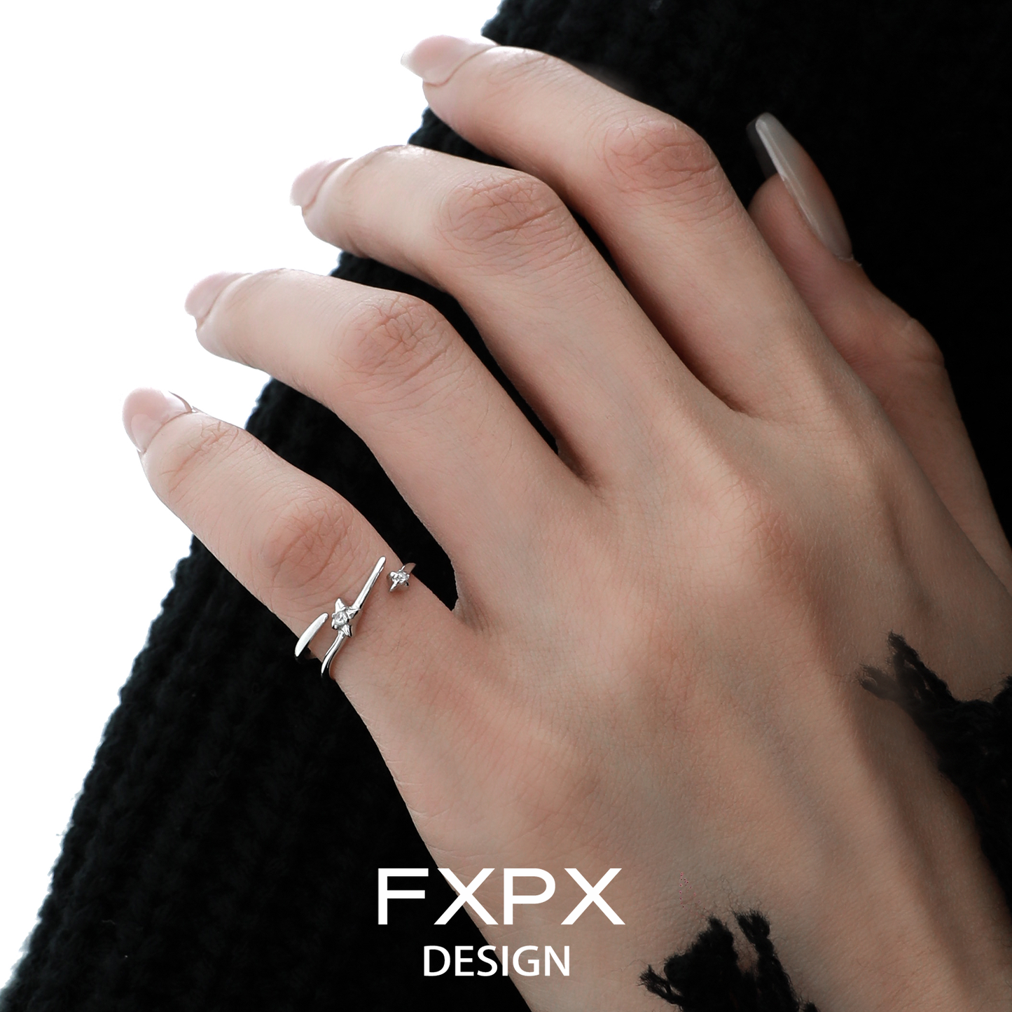 Meteor Track Silver Rings