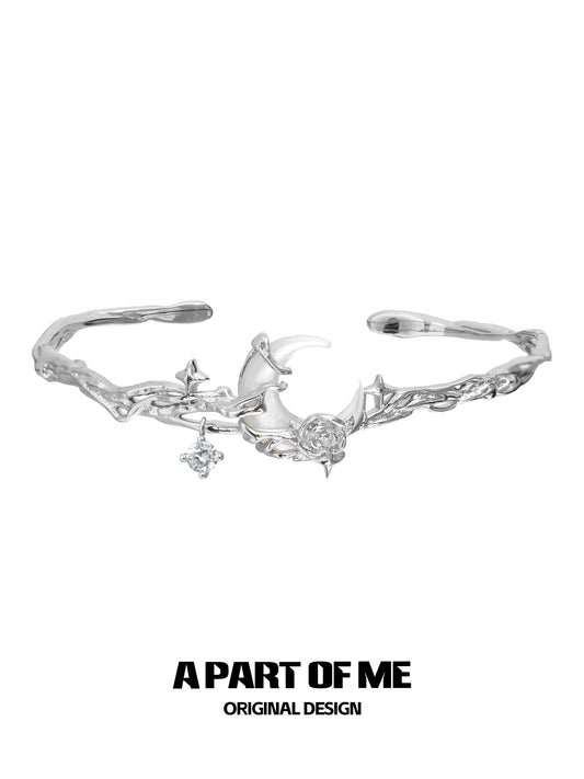 Moon Rose Diamond Bracelet