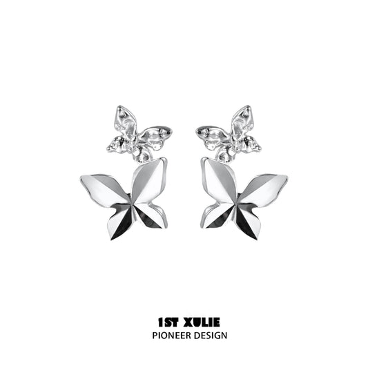 Butterfly Shadow Silver Ear Cuff