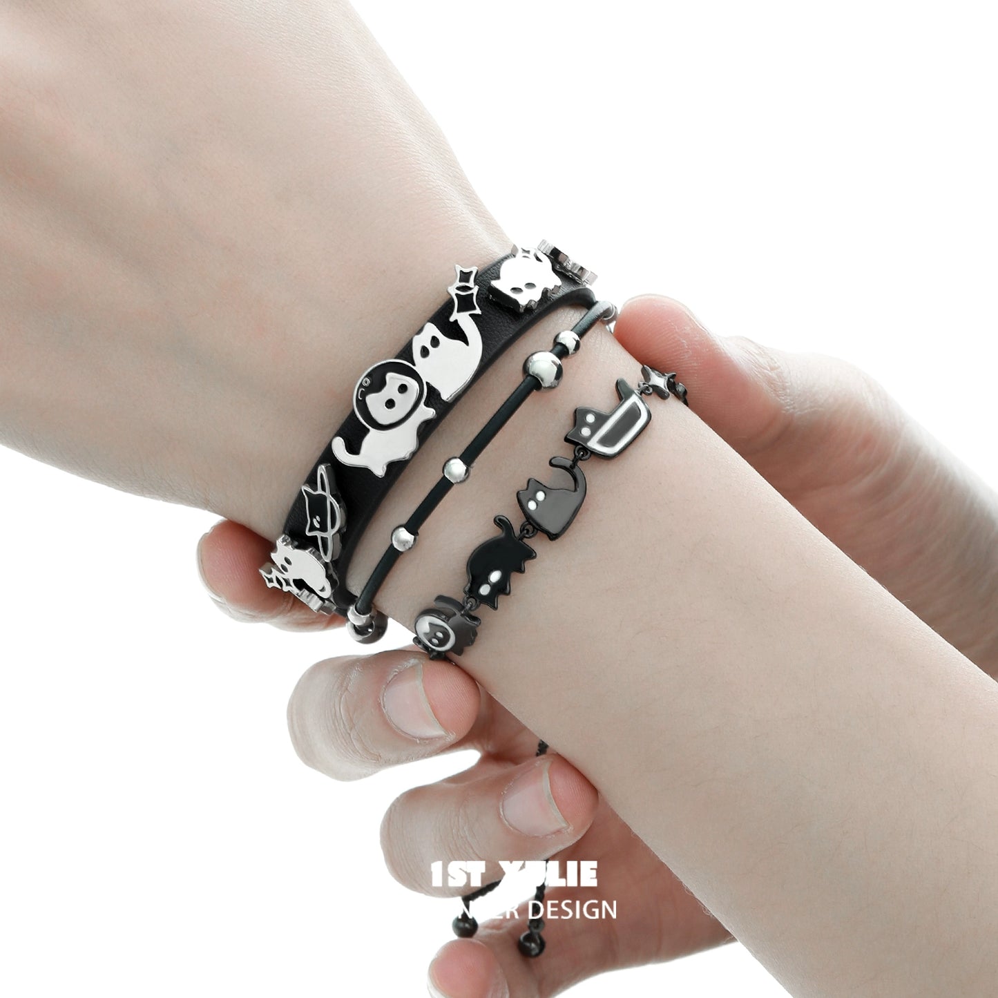 Playful Black Cat Cute Bracelet