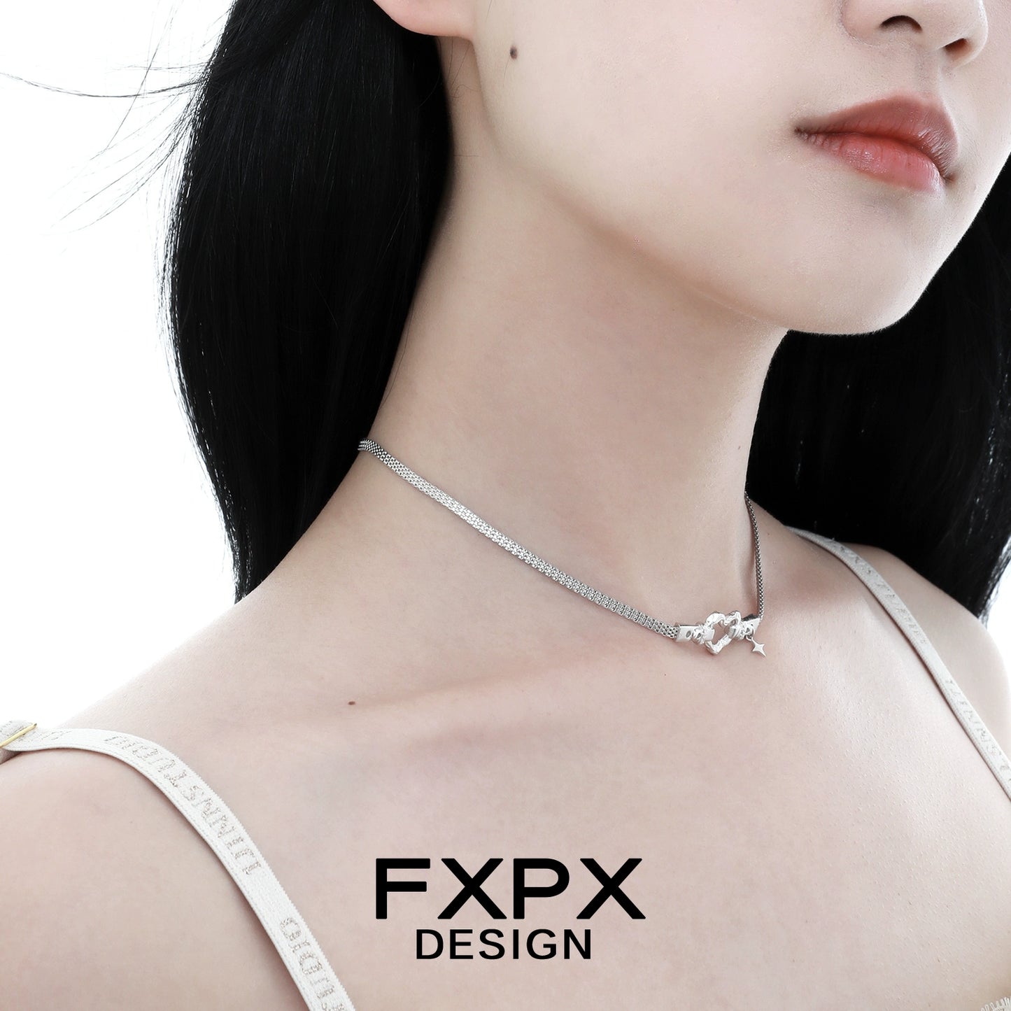 Cool Love Belt Silver Necklace