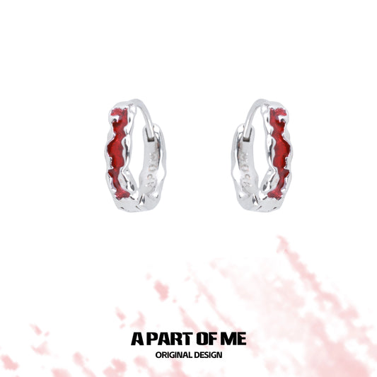 Burning Desire Silver Earrings