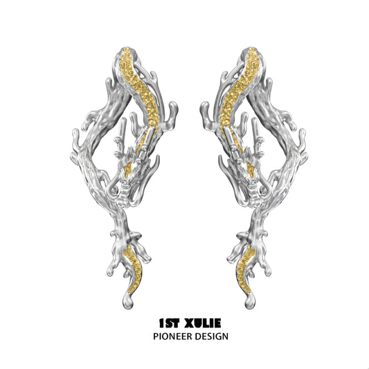 Gold Dragon Legacy Stud Earrings