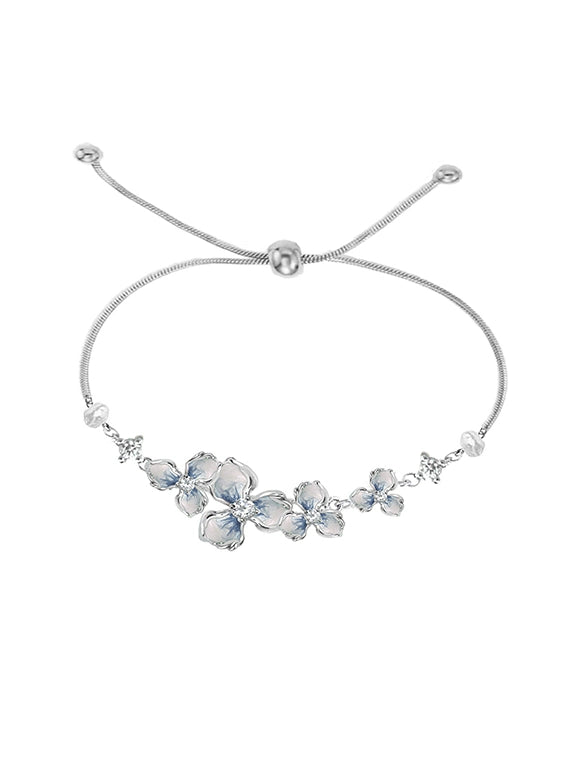 Enamel Gradient Flower Bracelet