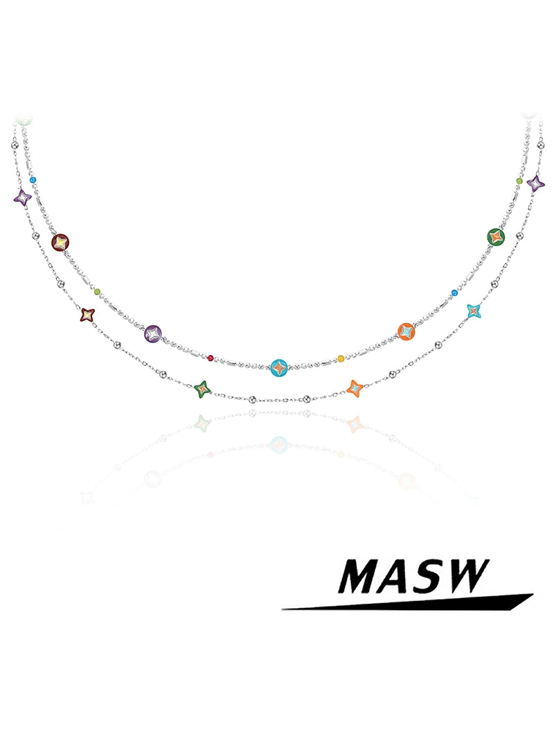 Dopamine Contrast Collar Necklace