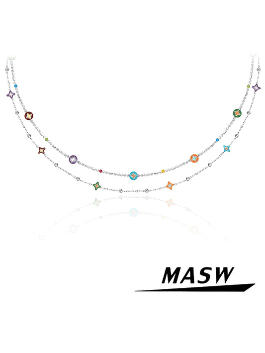 Dopamine Contrast Collar Necklace