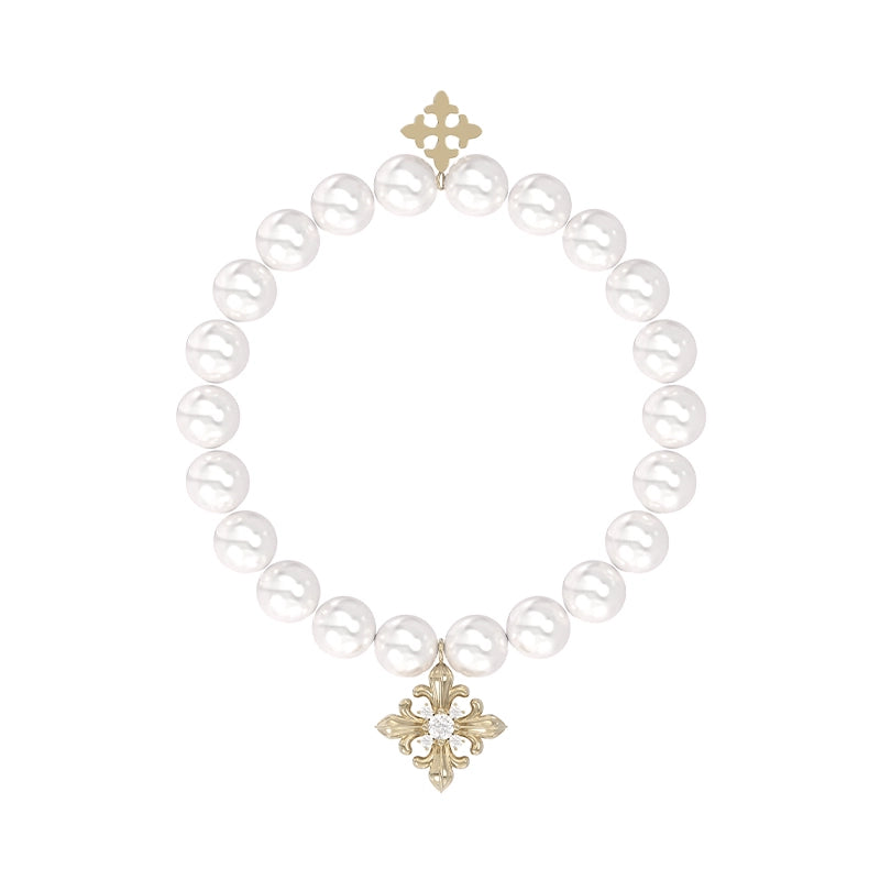 Vintage Iris Pearl Bracelet