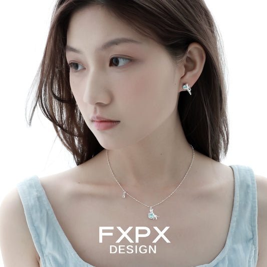 Blue Cat Dreamer Earrings