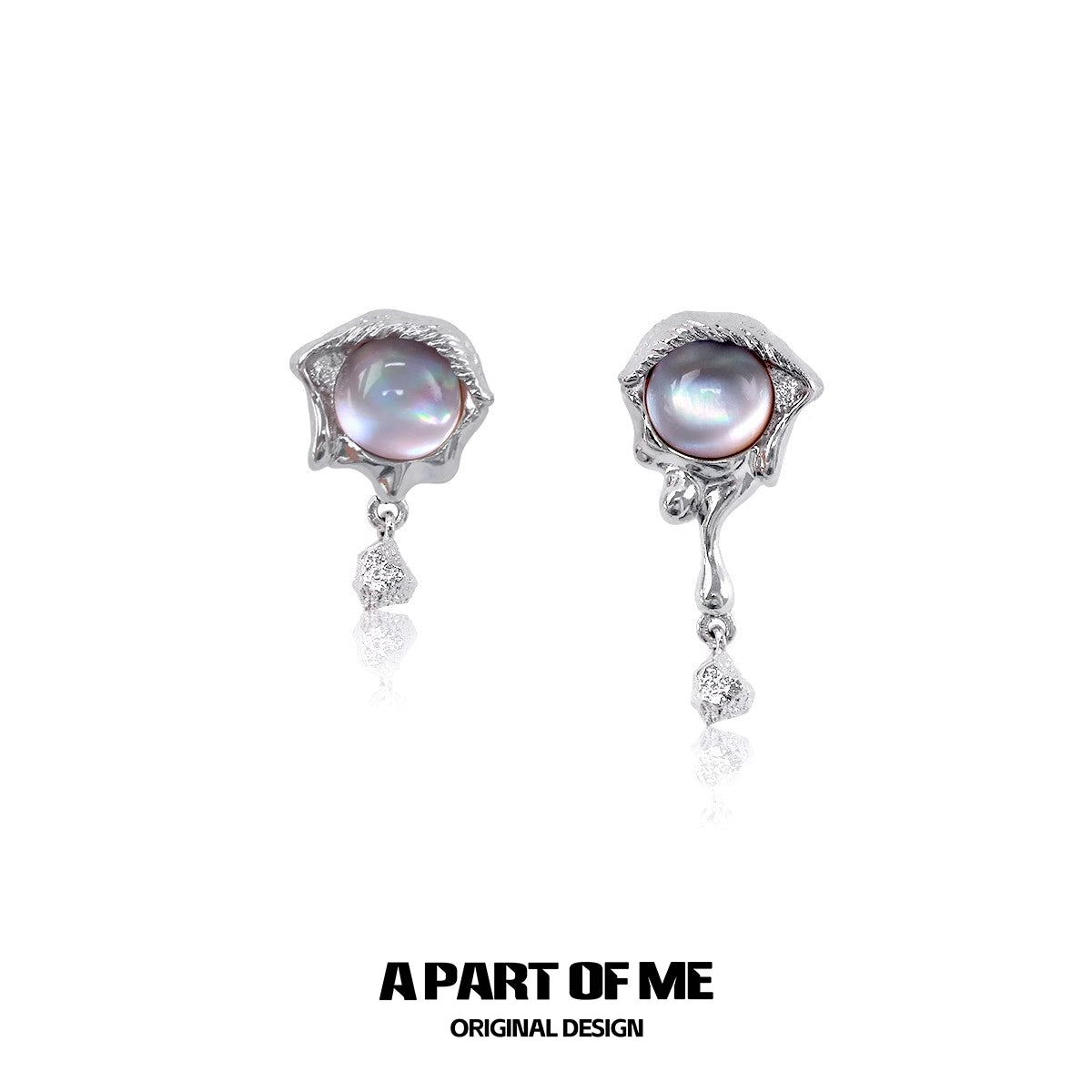 Mermaid Tear Pearl Earrings