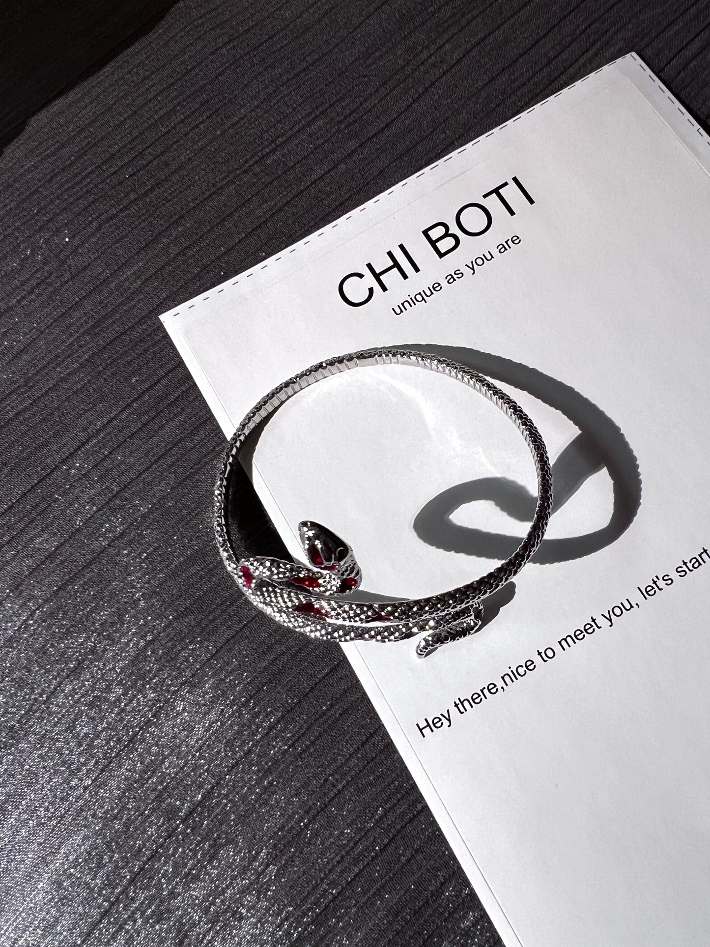 "Night Snake" Wrap Bracelet