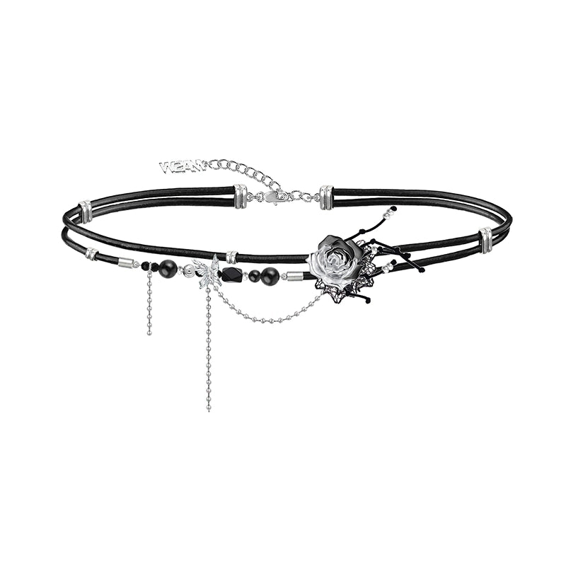 Dark Thorn Rose Choker