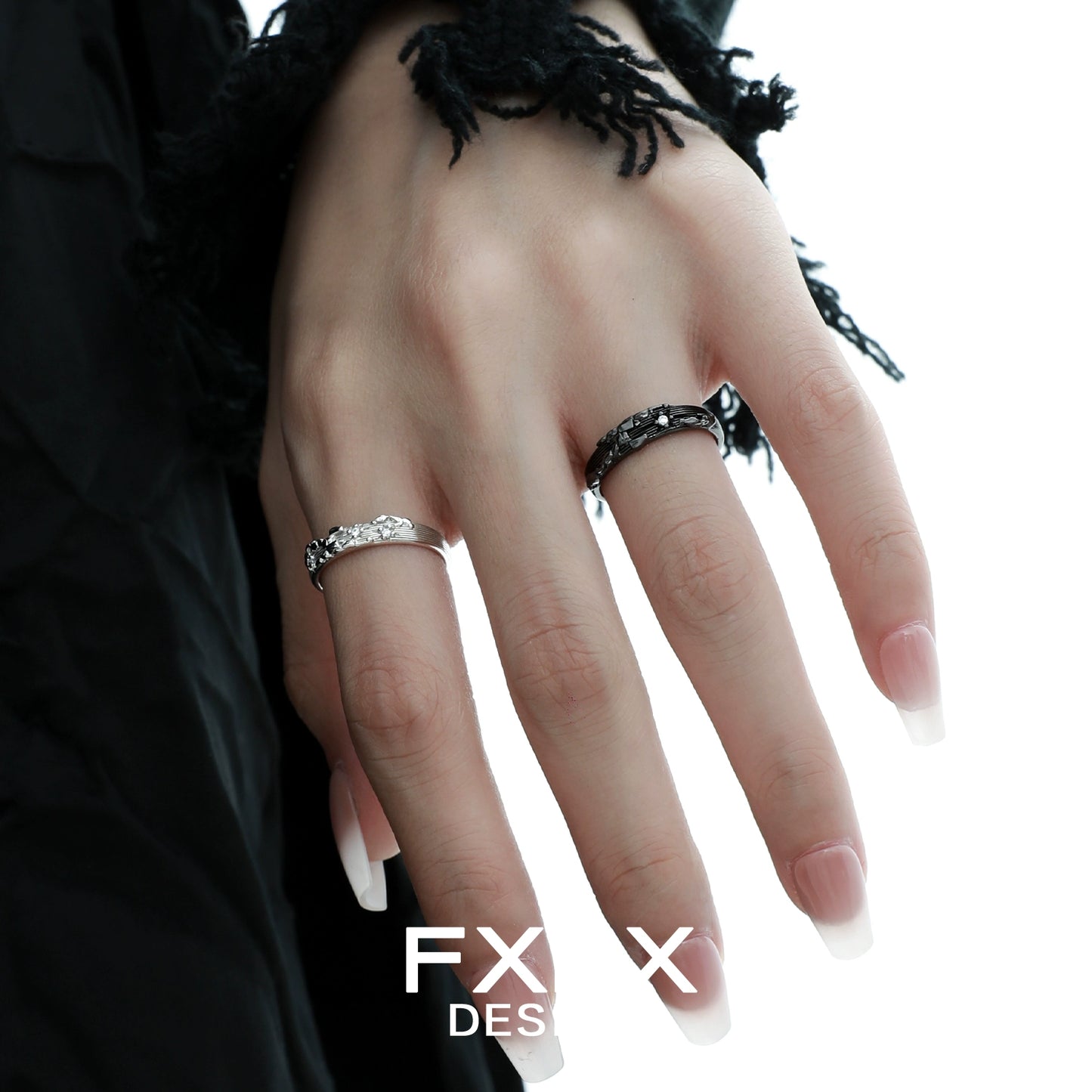 Mystic Map Couple Rings
