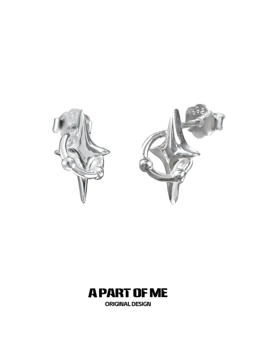 Planet Orbit Stud Earrings