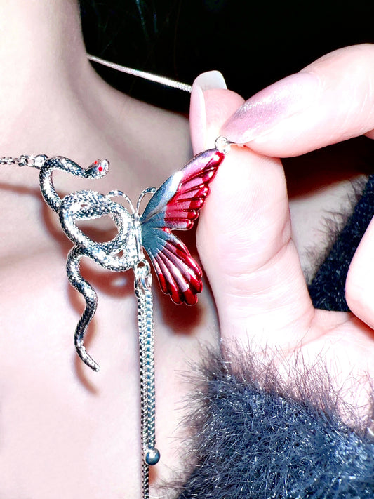 “Snake & Butterfly” Bloody Necklace