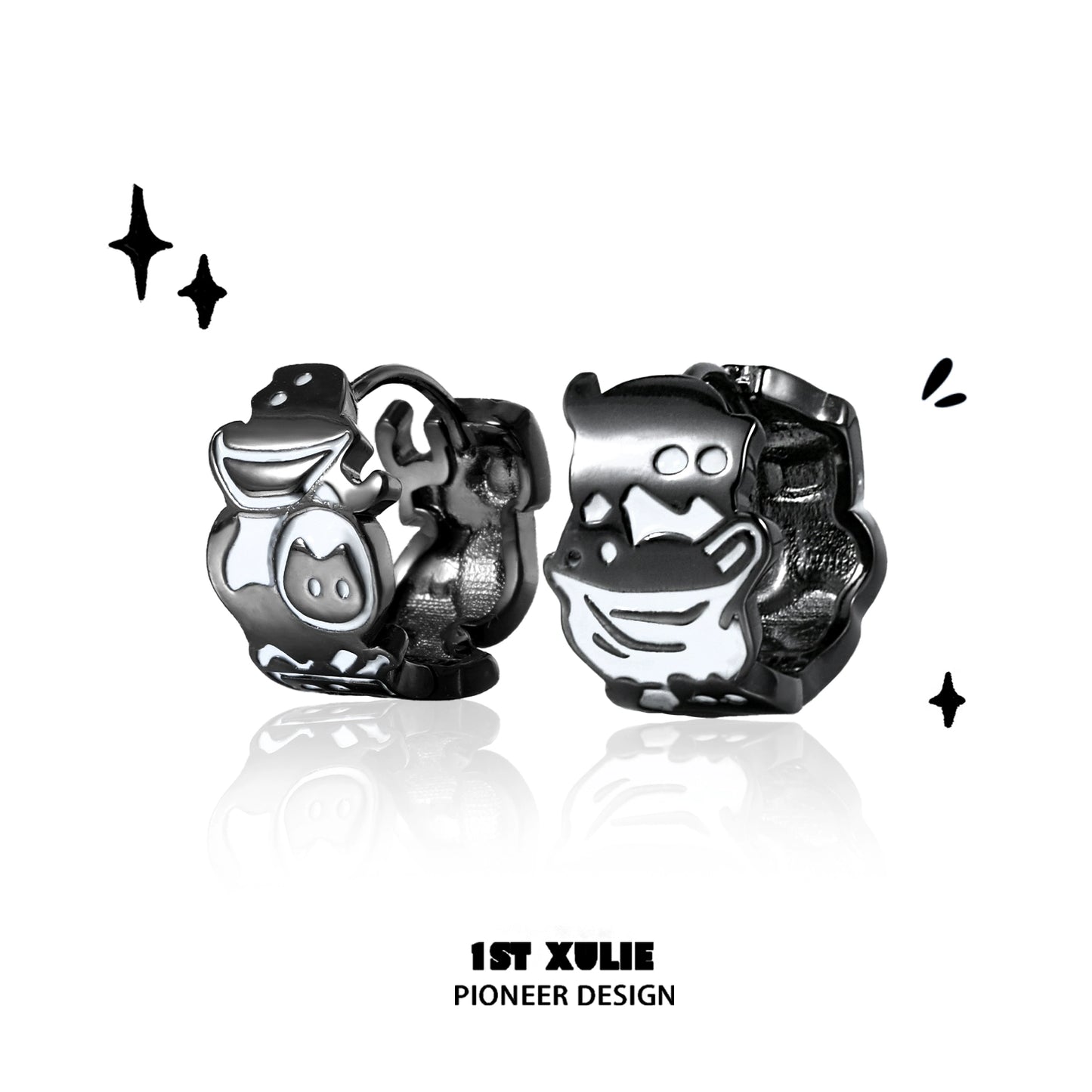 Y2K Rebel Punk Cat Earrings