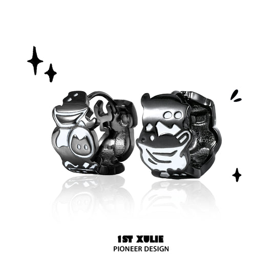 Y2K Rebel Punk Cat Earrings