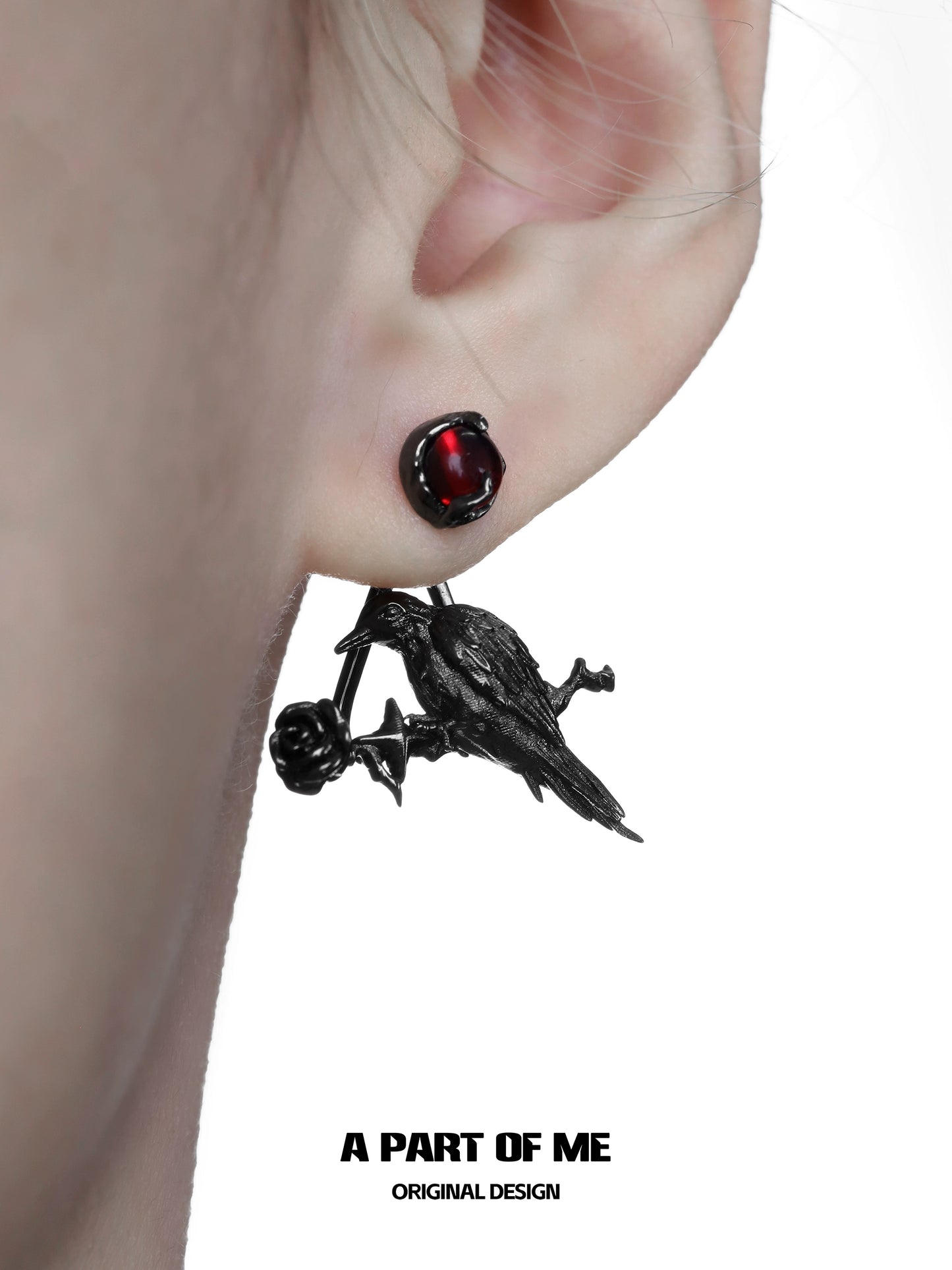 Dark Meets Rose Removable Earrings