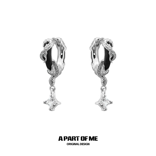 Leather Viper Earrings