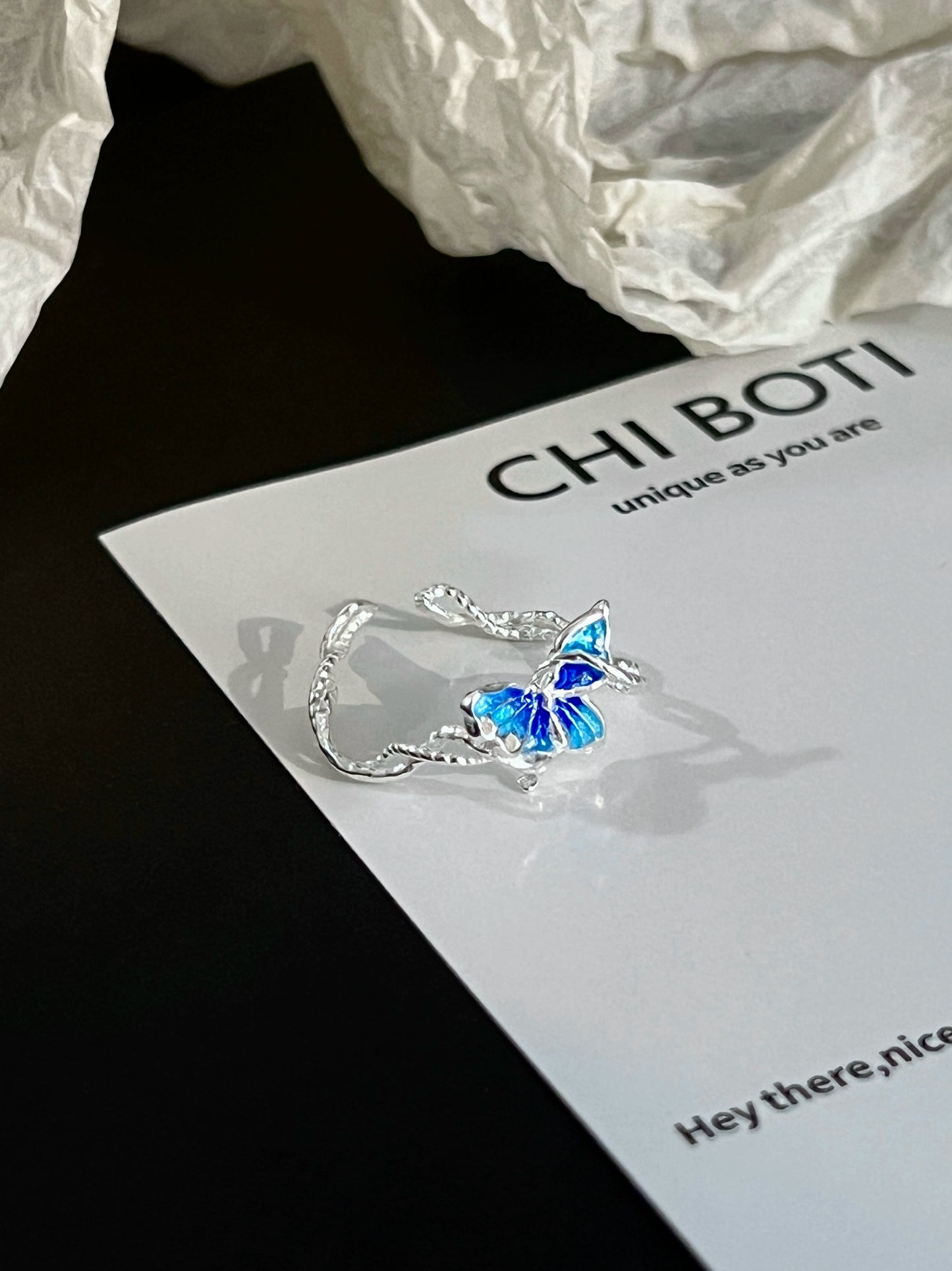 "Free Verse" Butterfly Ring