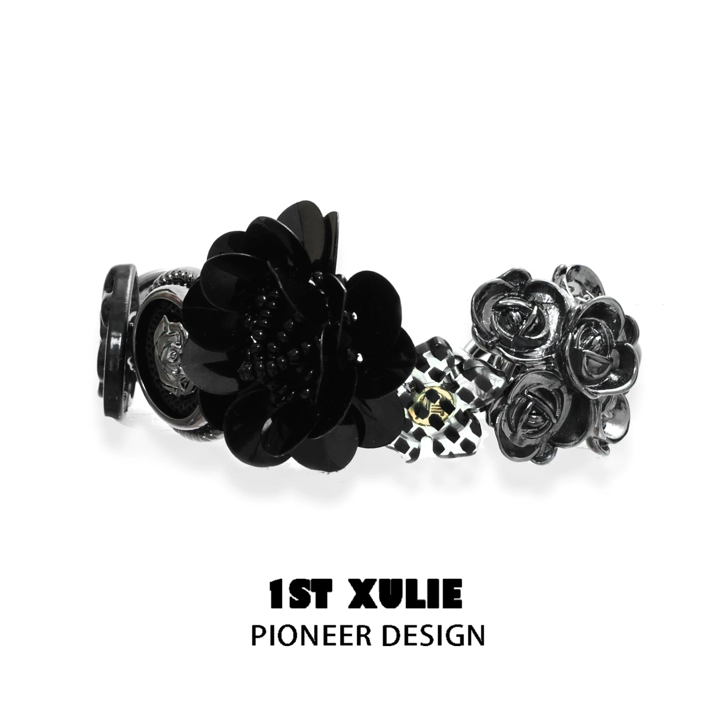 Gothic Taboo Rose Cyberpunk Bracelet