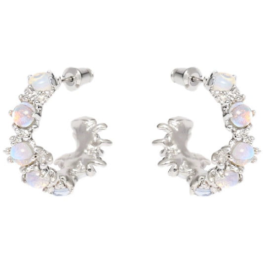 Coral Moonlight Earrings