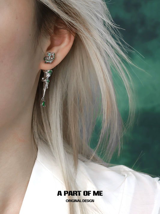 Slytherin Sword Stud Earrings