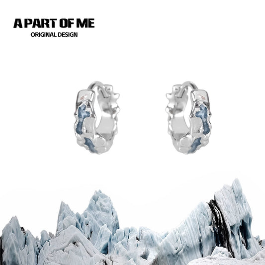 Blue Glacier Cool Earrings