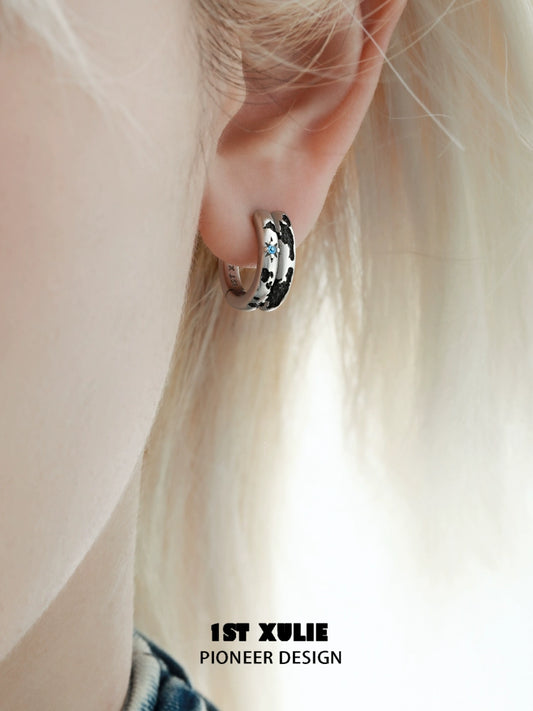 Y2K Dark Planetary Earrings