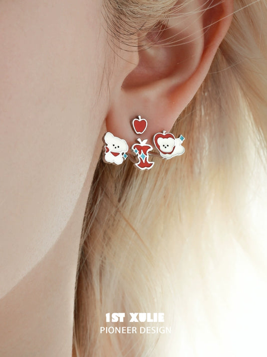 Sweet Apple Pet Removable Earrings