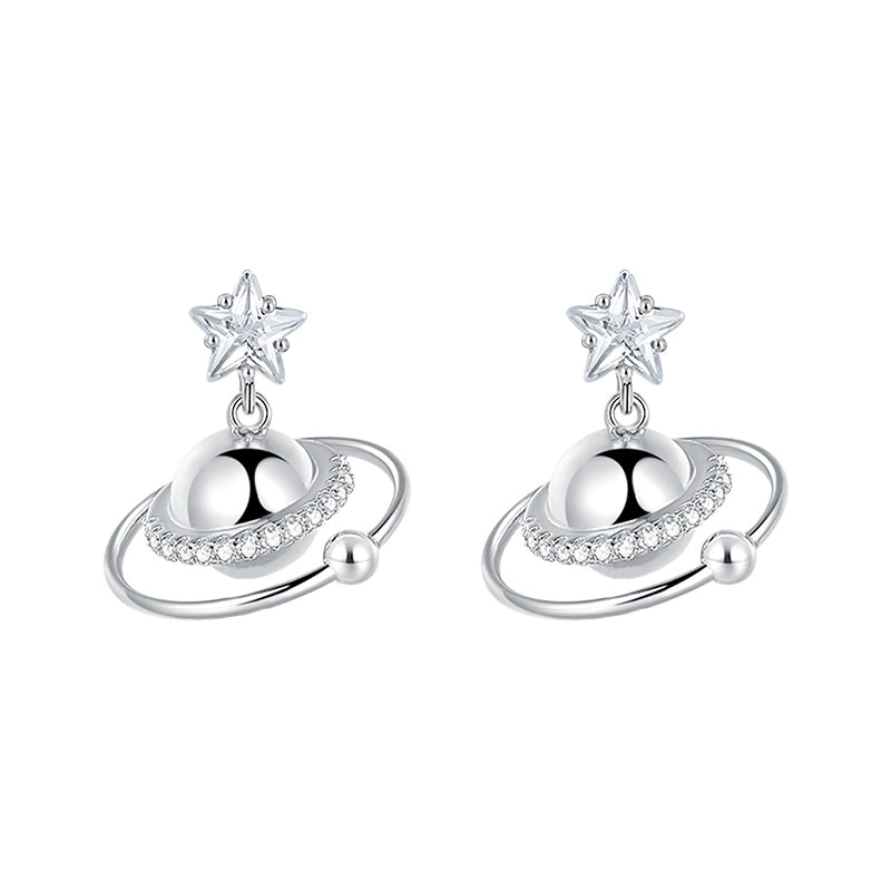 Cosmic Planet Star Earrings